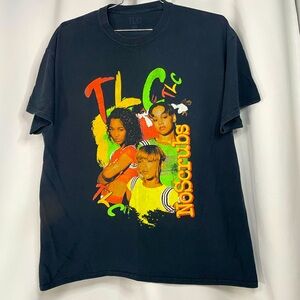 Retro TLC black graphic band T-Shirt mens sz XL